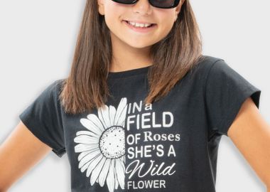 Μπλούζα με τύπωμα για κορίτσι | ΜΑΥΡΟ - Energiers - 